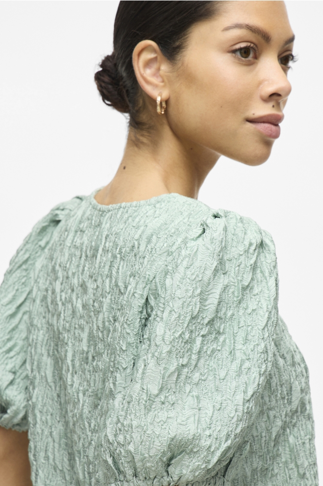VISOPHIA O-NECK 2/4 TOP/DC 14104020 SILT GREEN